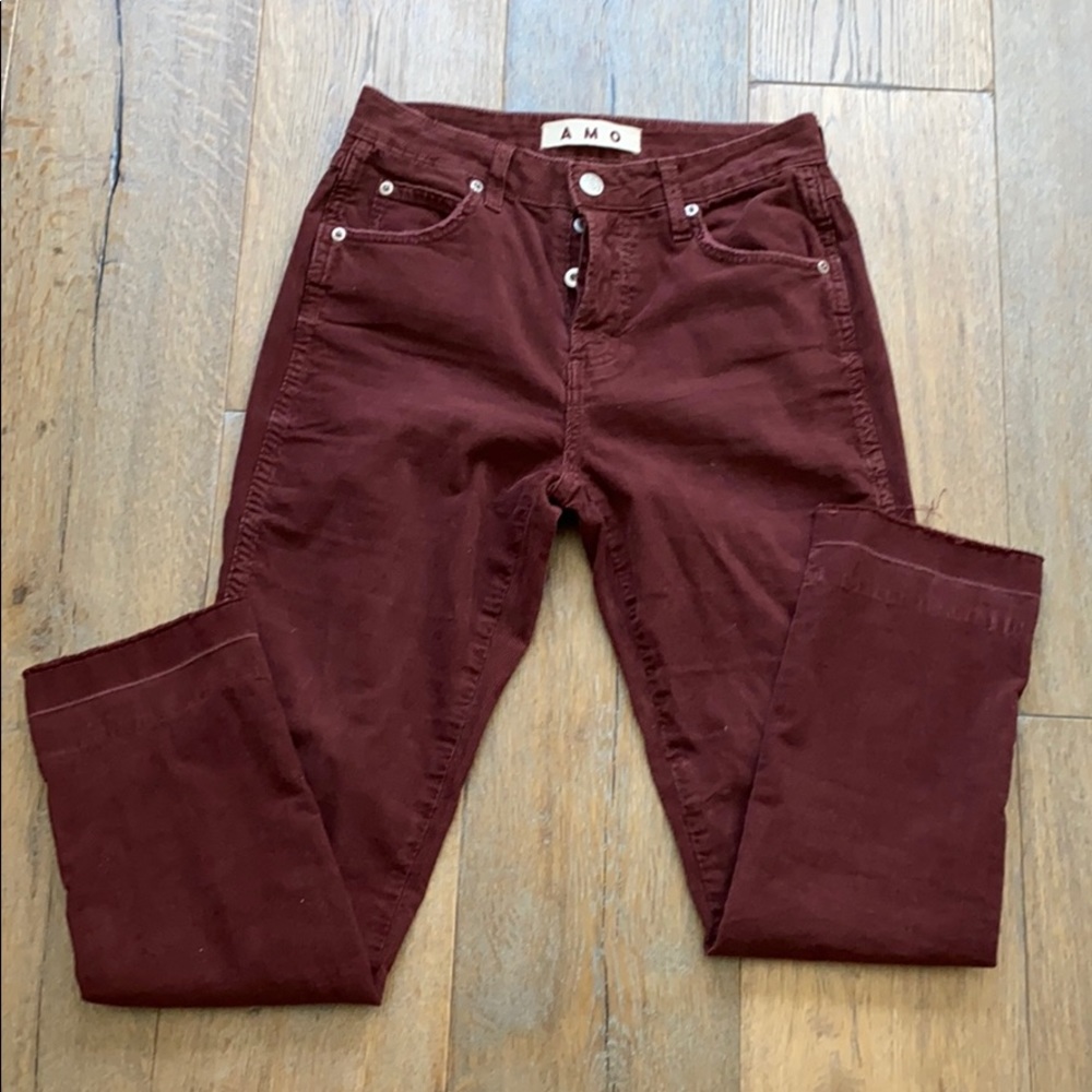 AMO Babe Cropped Corduroy Pants